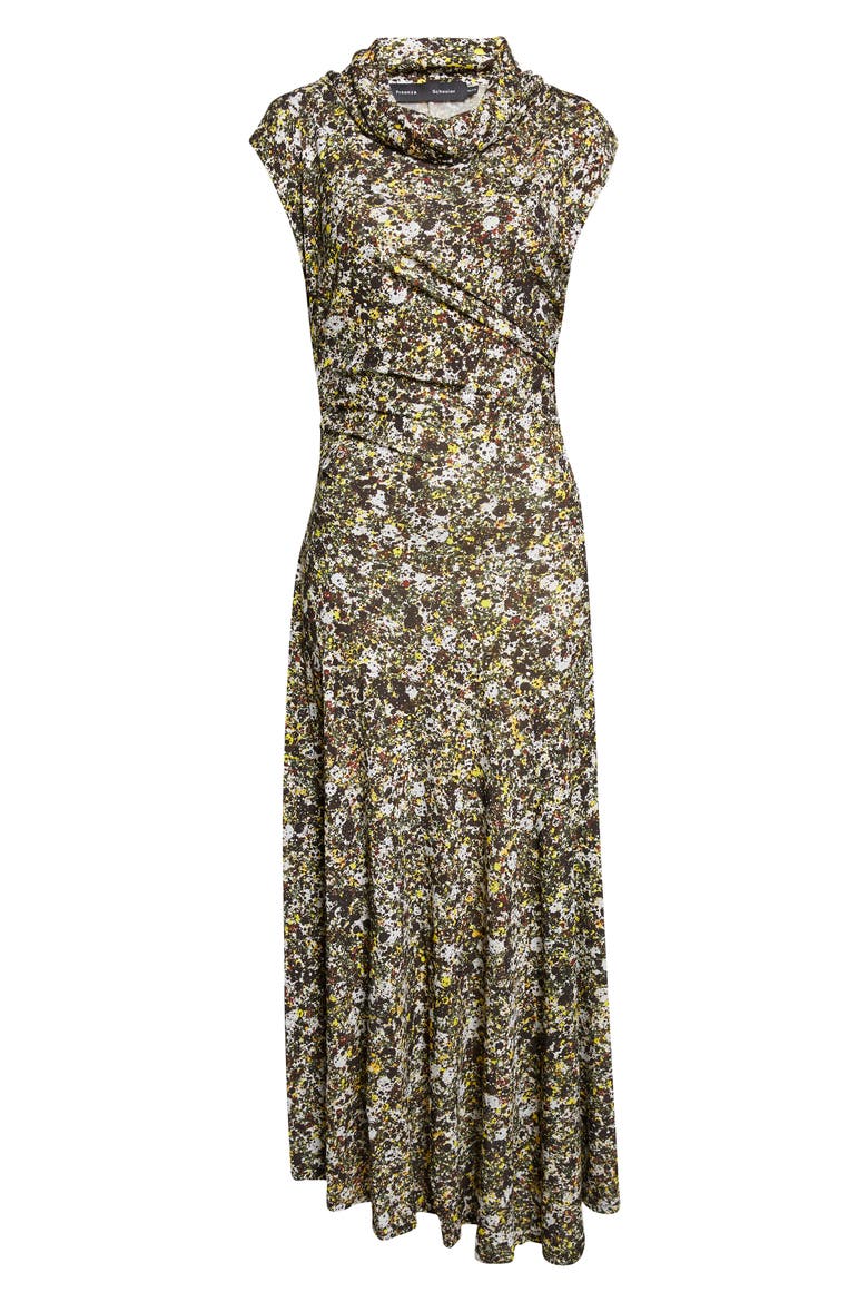 Tamara Print Asymmetric Dress, Alternate, color, RUST MULTI