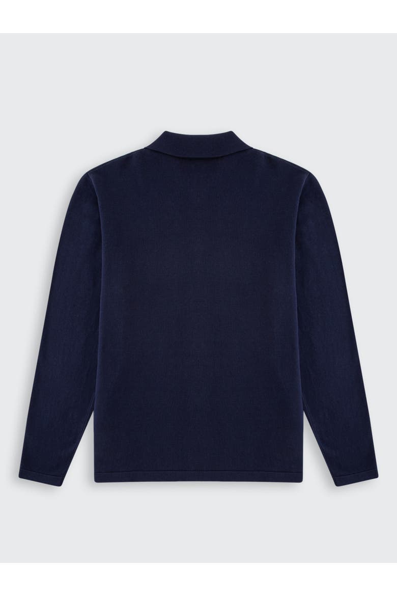 Milano Knit Button Front Cardigan, Alternate, color, Navy