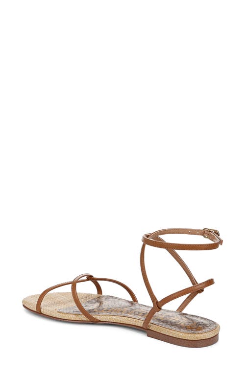 Sam Edelman Ellina Ankle Strap Sandal In Saddle
