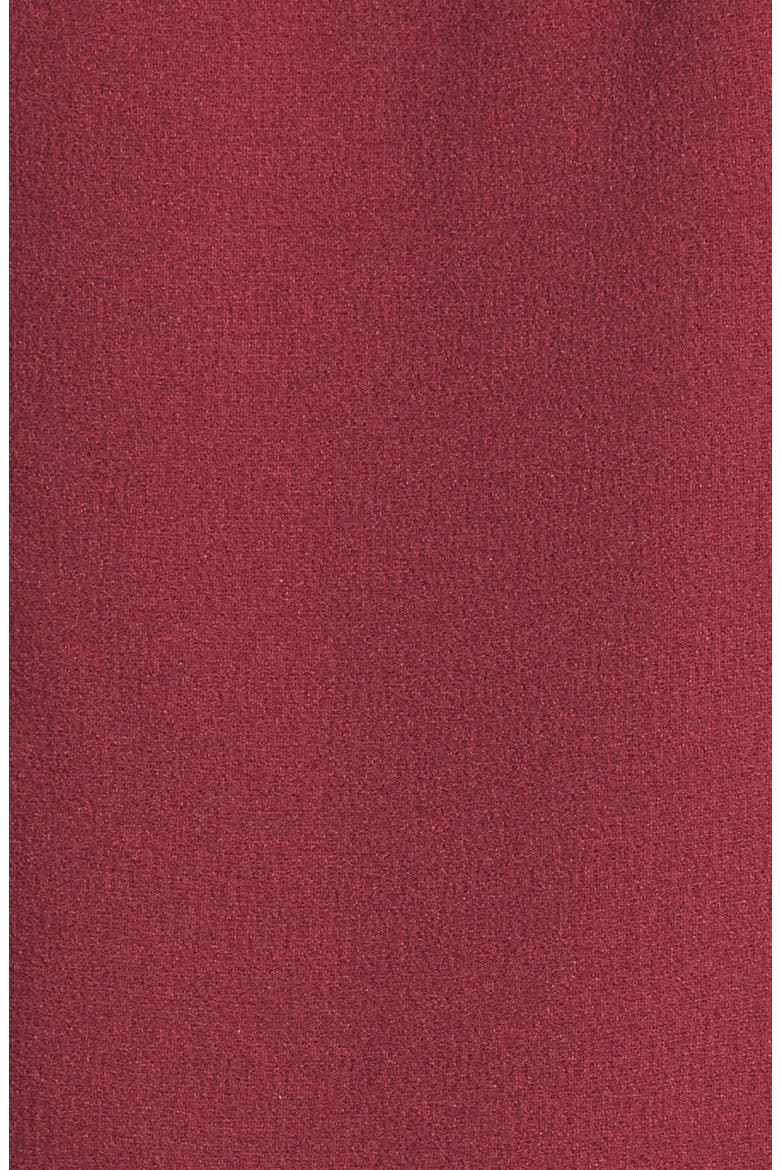Sheer Trim Shift Dress, Alternate, color, WINE