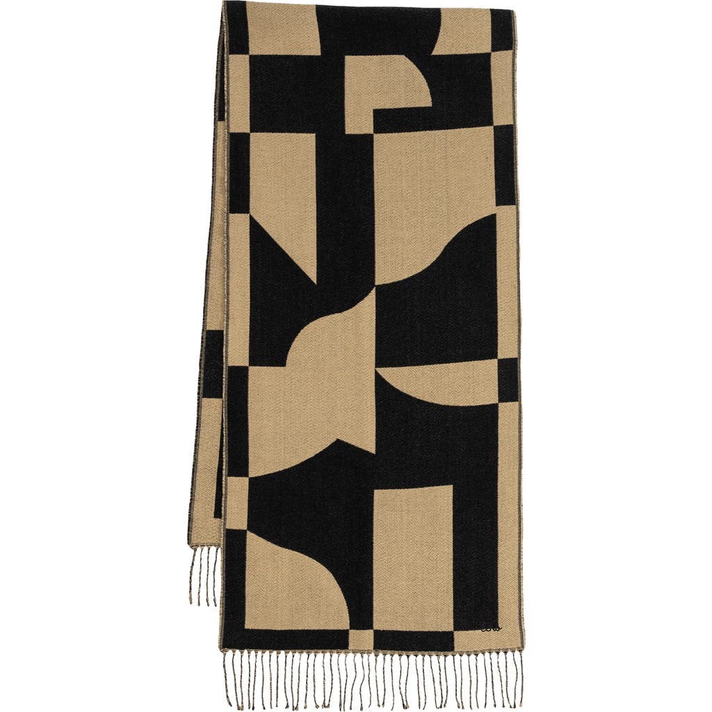 Echo Geo Double Face Jacquard In Black