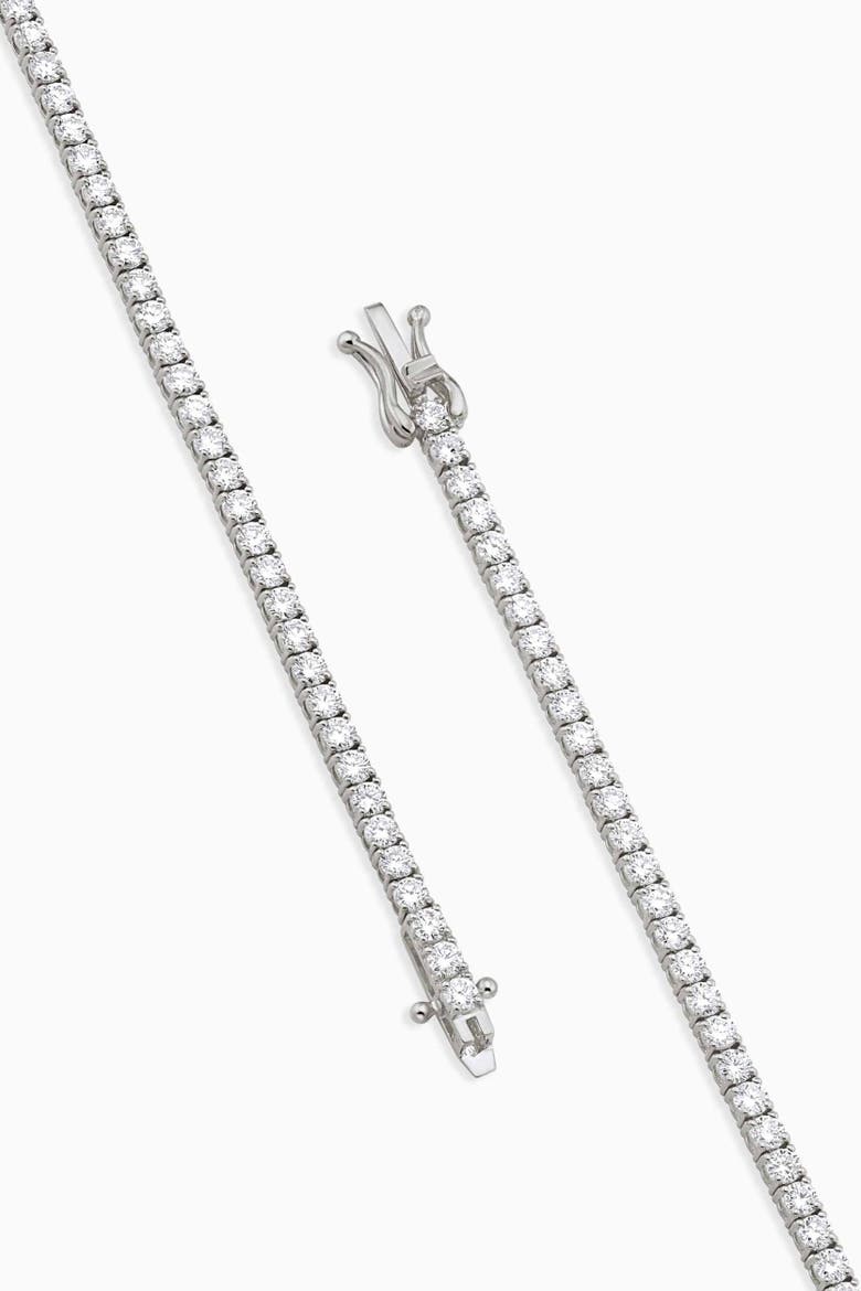 14K White Gold Luminous Lab Diamond Tennis Bracelet, Alternate, color, White Gold, Lab Diamonds