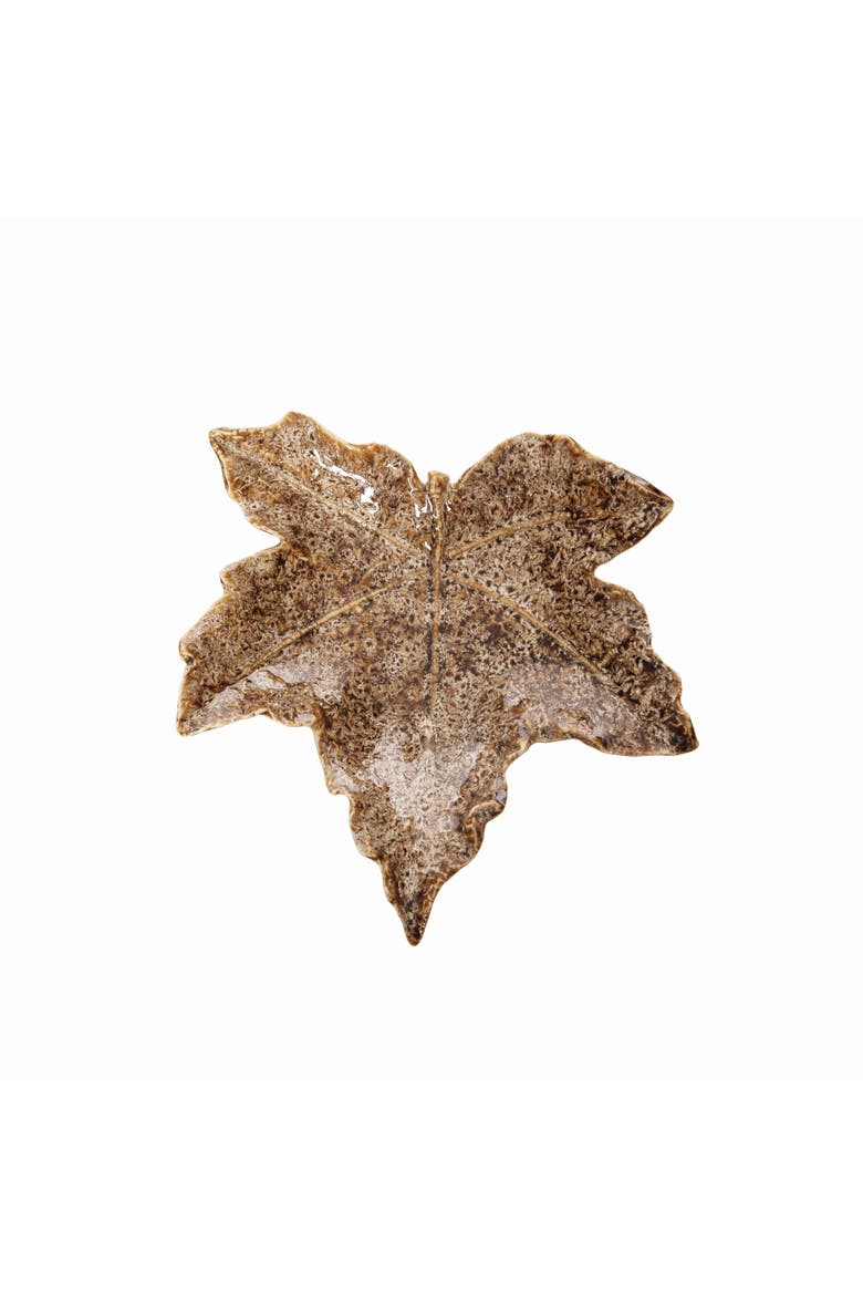 Cream Leaf Plate, Main, color, Yellow