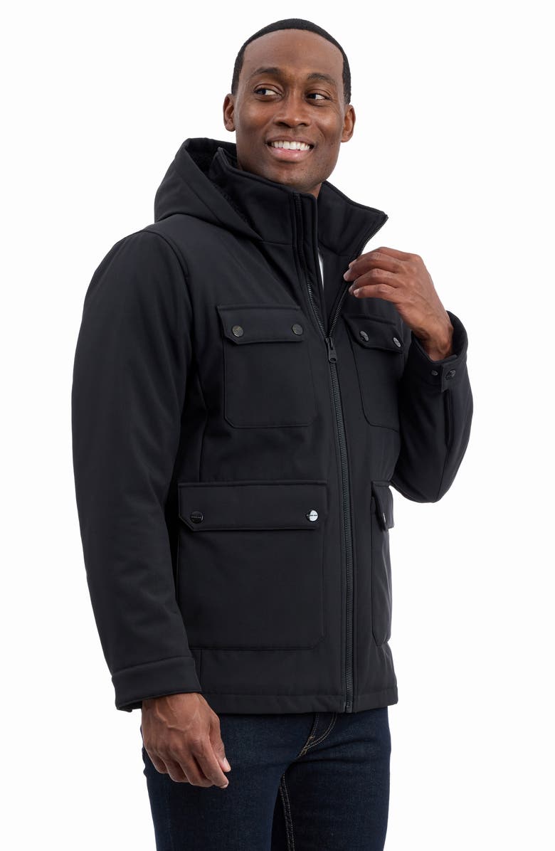 Michael Kors Moblown Hooded Coat, Alternate, color, 