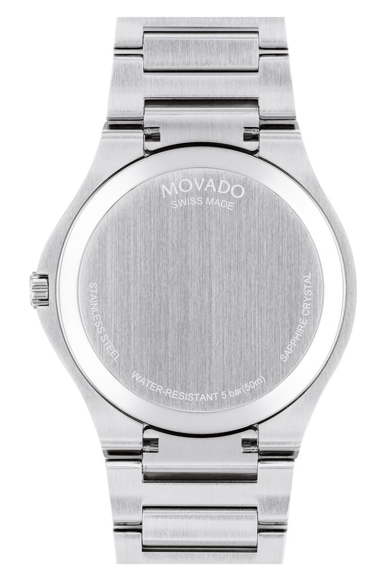 S.E. Dot Accent Bracelet Watch, 41mm, Alternate, color, SILVER