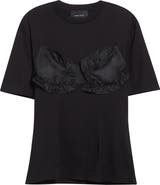 Simone Rocha Patchwork Frill Bust Detail T-Shirt