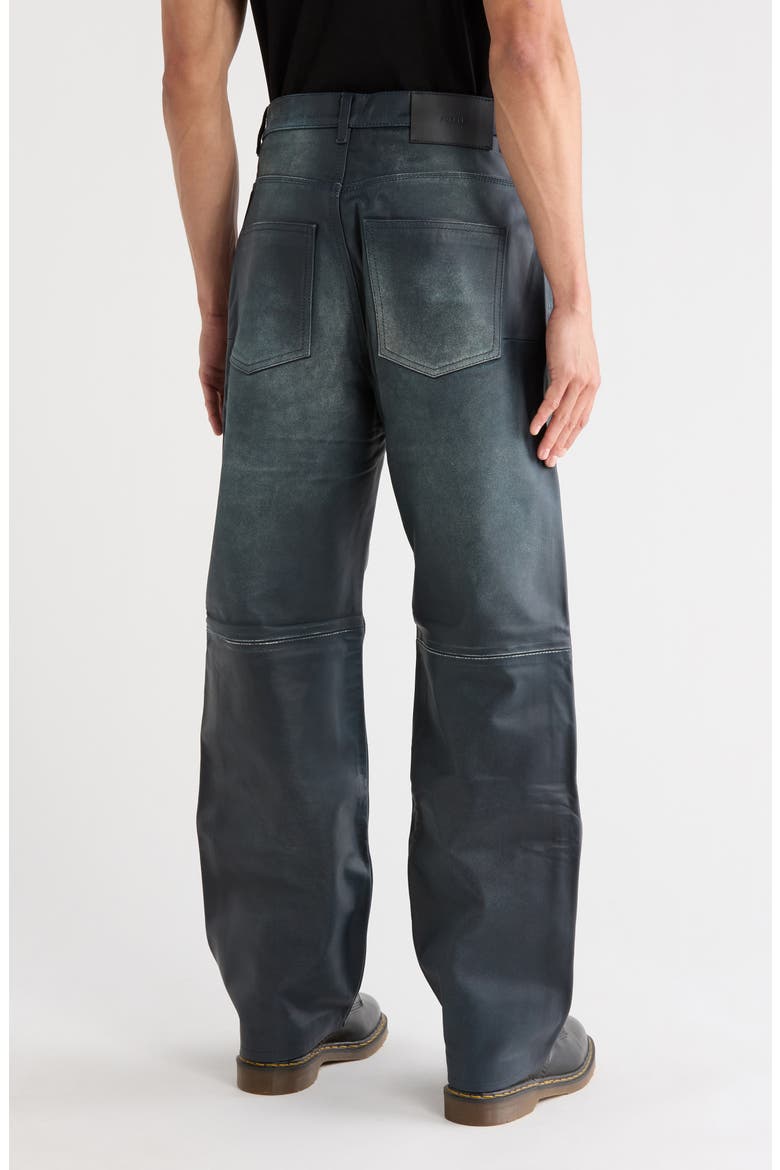 Leather Baggy Pants, Alternate, color, BLUE