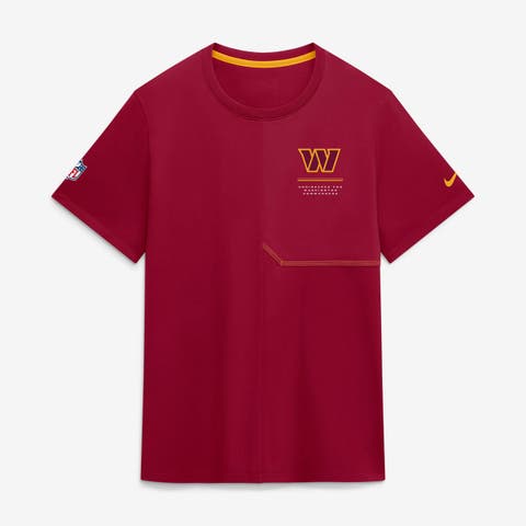 Men's Nike Burgundy Washington Commanders Sideline UV Dri-FIT Coaches Shirt