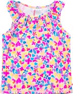 RuffleButts Girls Active Ruffle Tank Top