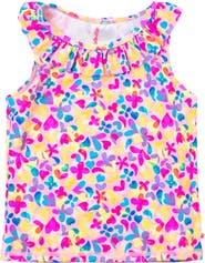 RuffleButts Girls Active Ruffle Tank Top