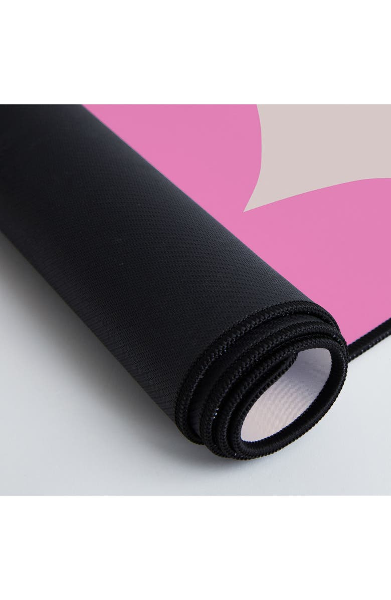 Deny Designs Retro Flower Desk Mat, Alternate, color, Pink/Orange