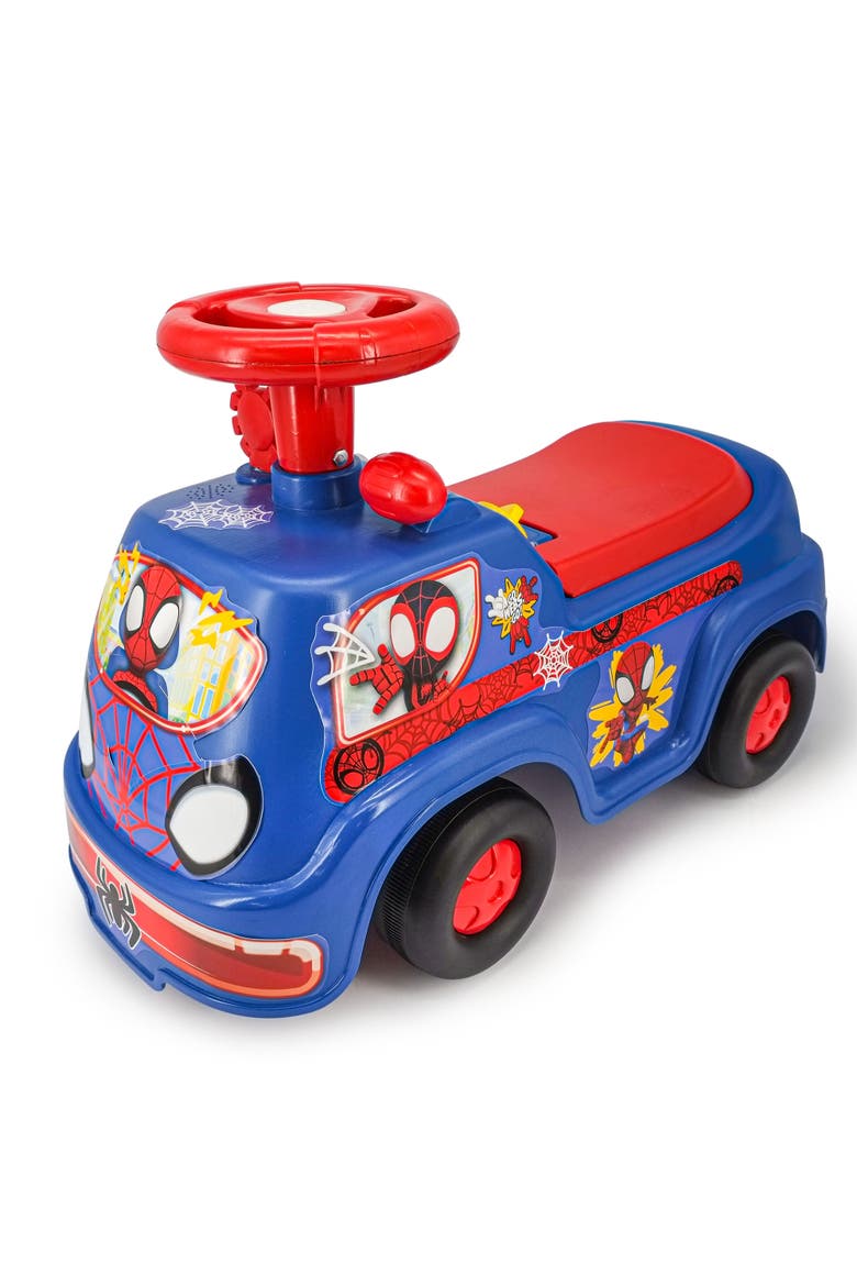 Spiderman My First Spidey Racer Lights & Sounds Rideon, Main, color, Multicolored