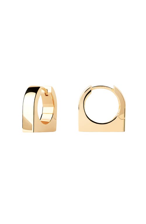 Pdpaola New York Single Hoop In Gold