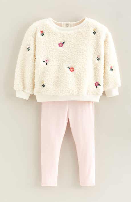Tucker + Tate Embroidered Fleece Sweatshirt & Leggings Set