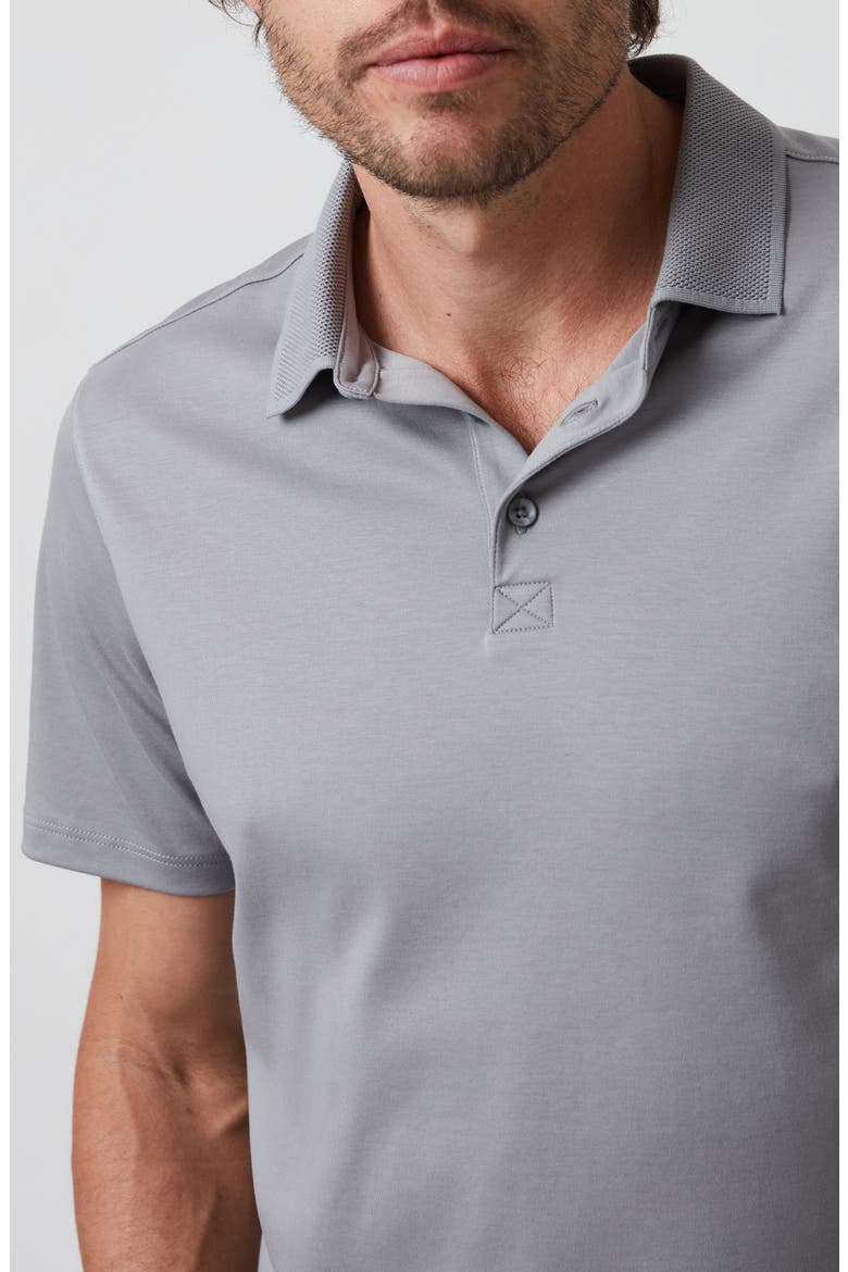 Pima Cotton Polo, Alternate, color, MONUMENT GREY