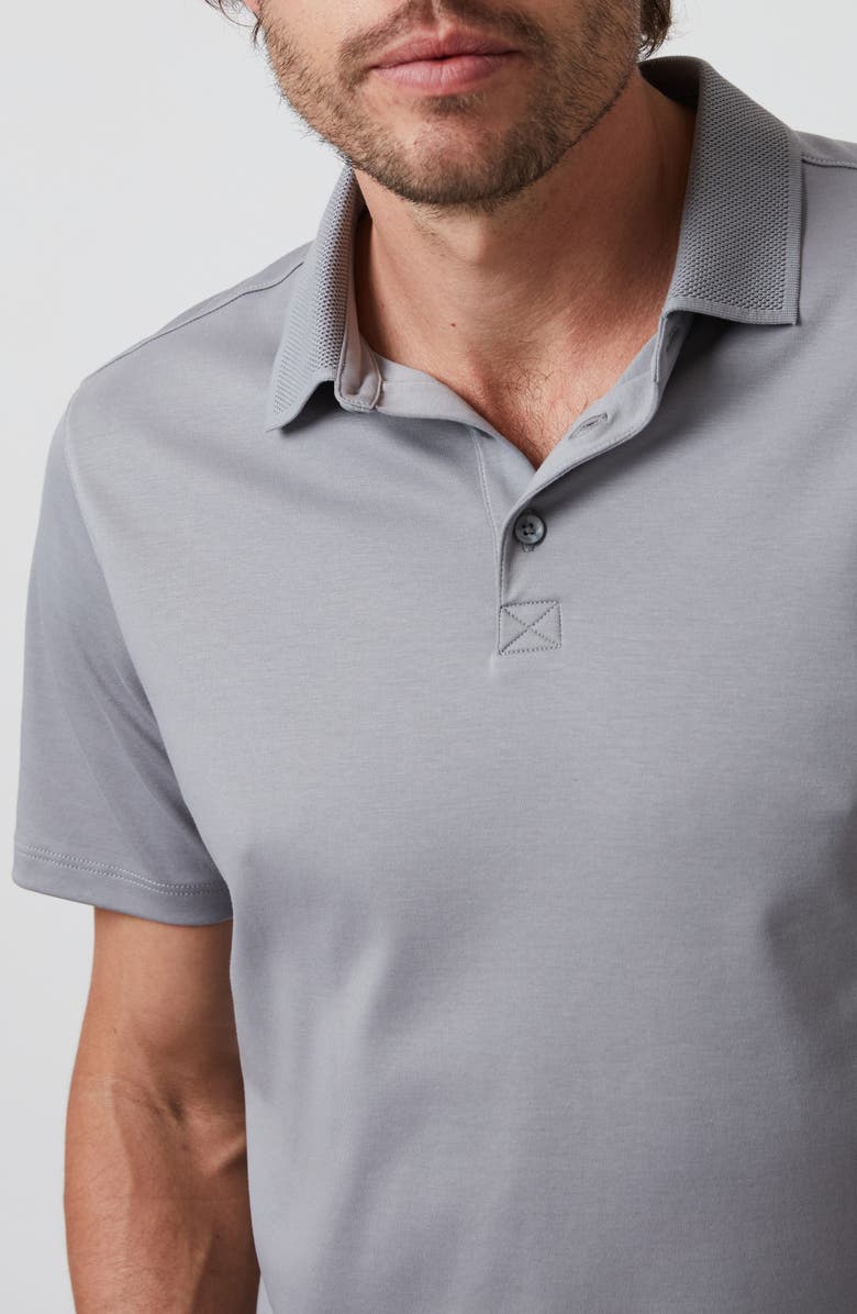 34 Heritage Pima Cotton Polo, Alternate, color, Monument Grey