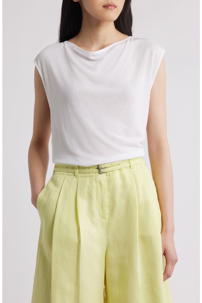 Cowl Neck Tank, Main, color, WHT