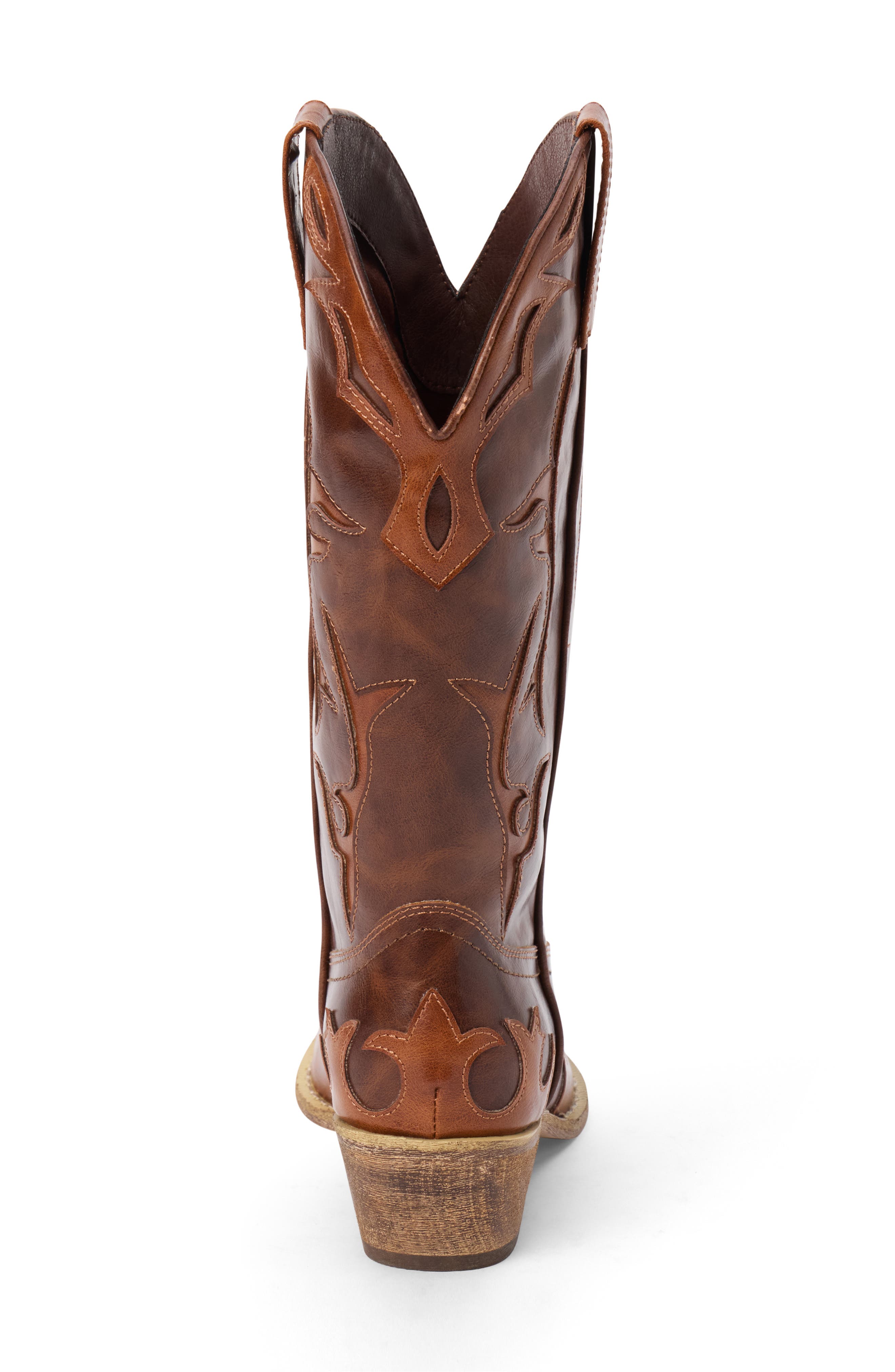 Wylie Western Boot, Alternate, color, BROWN/ SADDLE