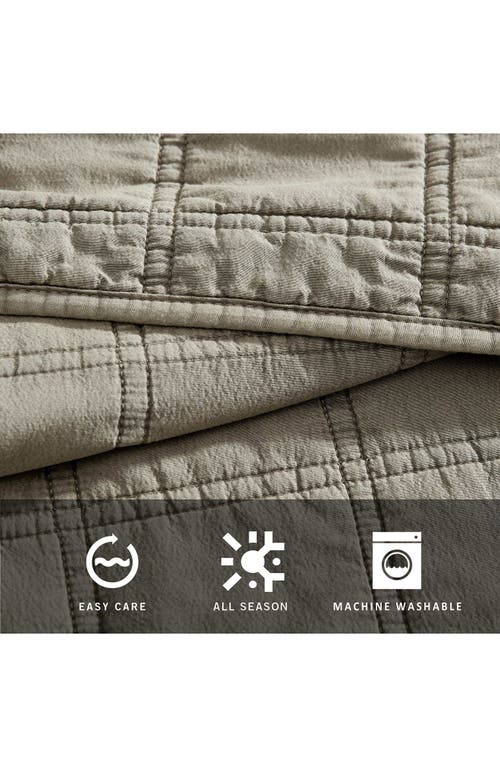Kenneth Cole Reaction Stonewashed Solid Microfiber Quilt Set