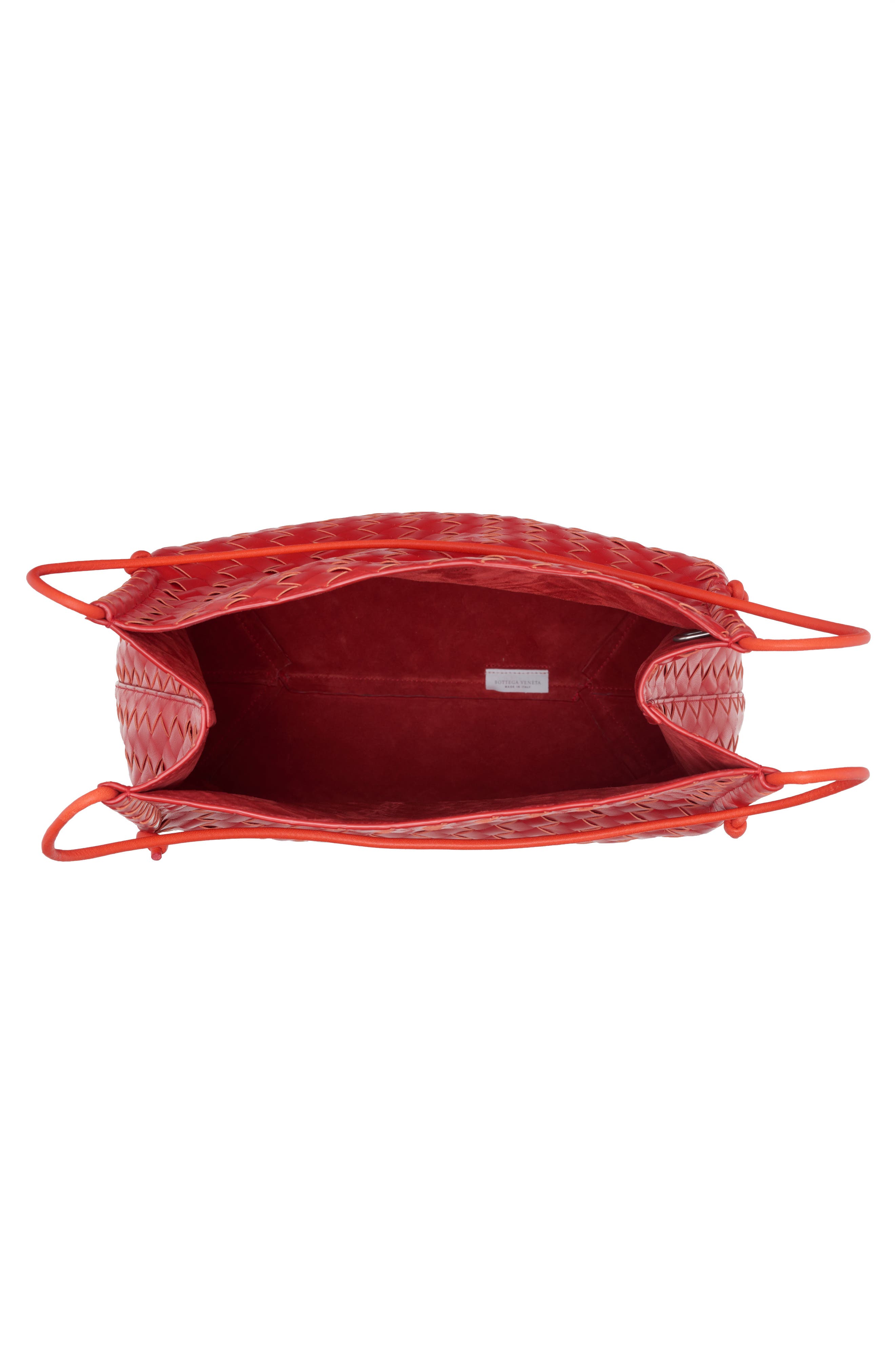 Intrecciato North/South Leather Tote, Alternate, color, NAIL POLISH
