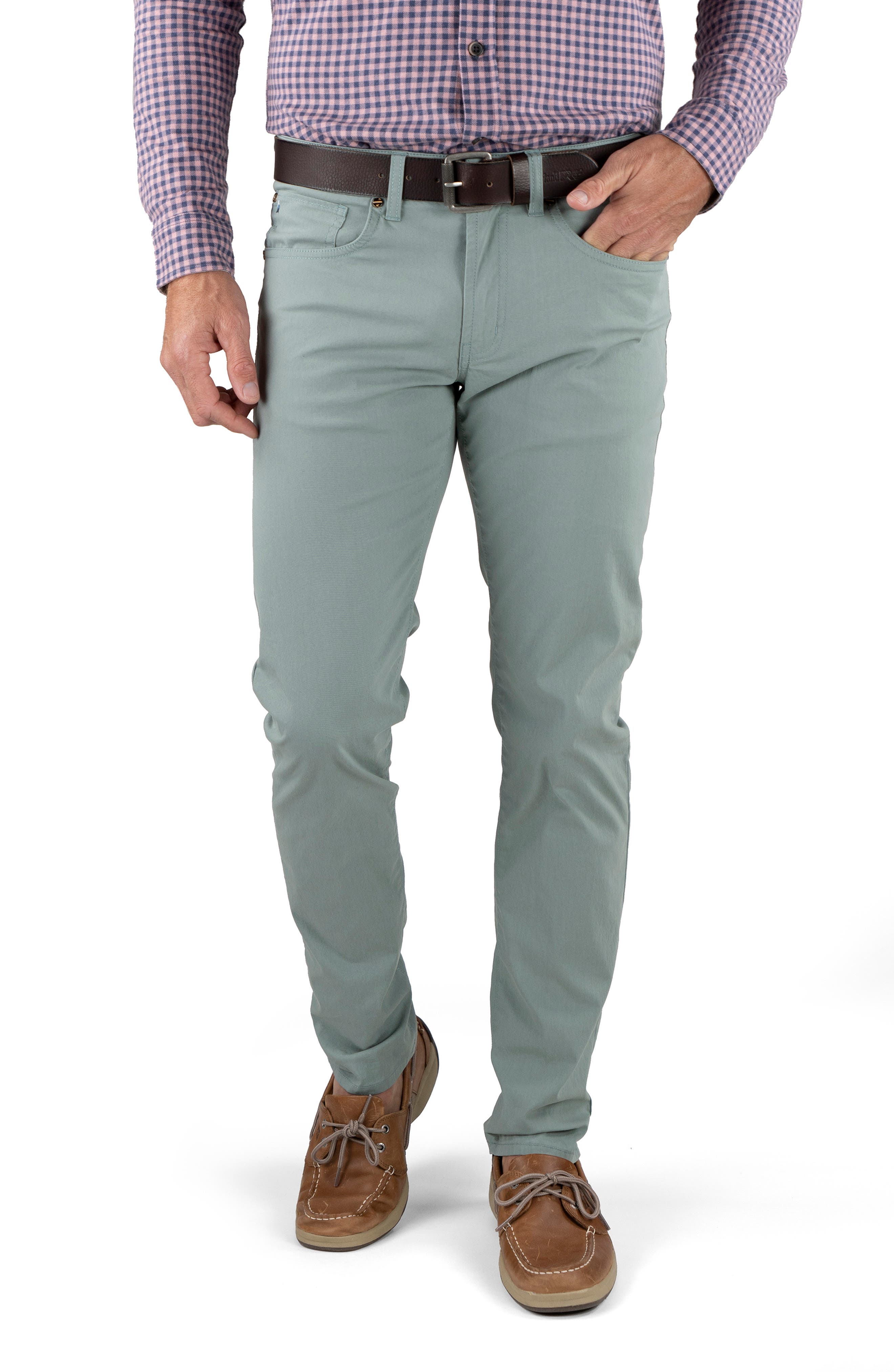 Tailor Vintage Straight Leg Stretch Cotton Blend Pants