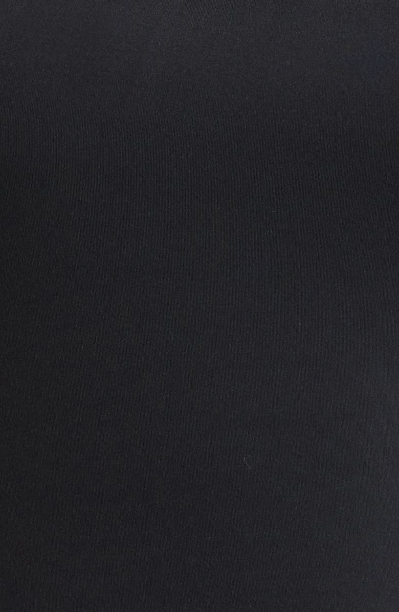 MPG Asymmetric Twist Neck Crop T-Shirt, Alternate, color, Black