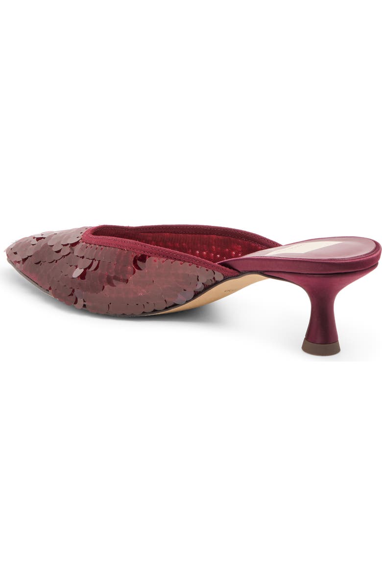 Dolce Vita Cleo Shimmer Kitten Heel Mule, Alternate, color, Cranberry Sequin