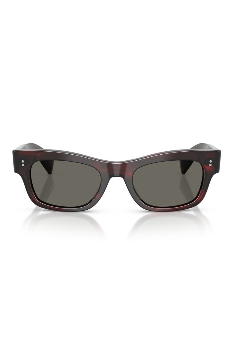 51mm Sonia Pillow Sunglasses, Main, color, BORDEAUX BARK / CARBON GREY