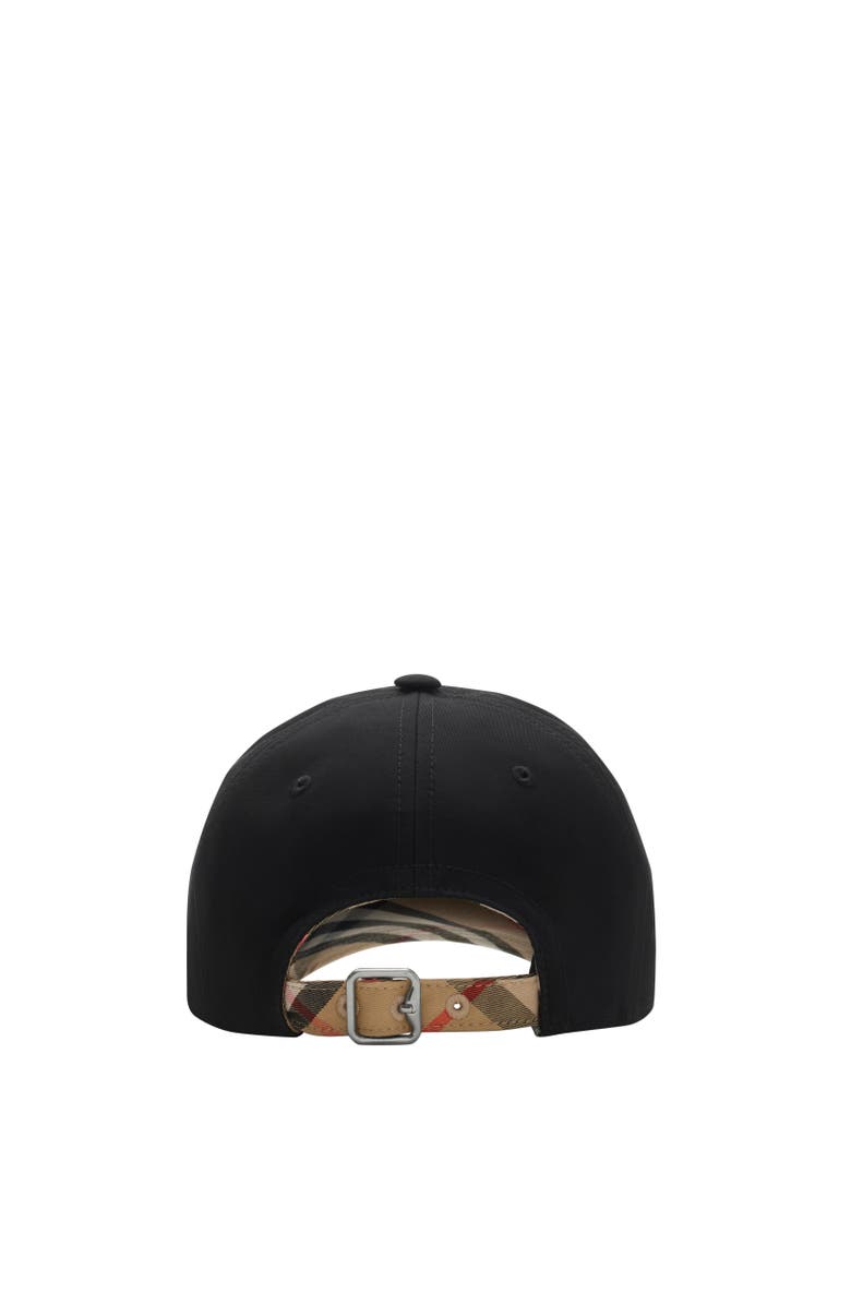 Burberry Gabardine Baseball Cap, Alternate, color, Black/Sand Beige