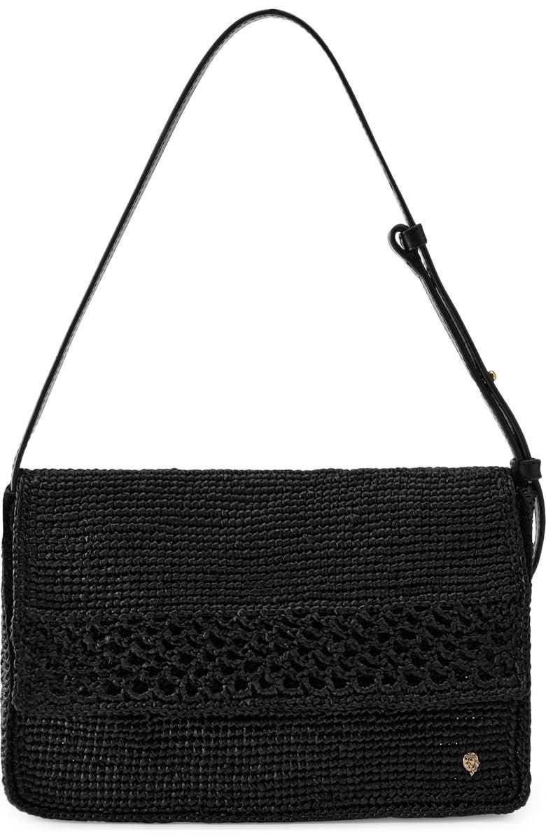 Helen Kaminski Poppy Crochet Raffia Shoulder Bag, Main, color,