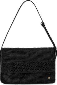 Helen Kaminski Poppy Crochet Raffia Shoulder Bag
