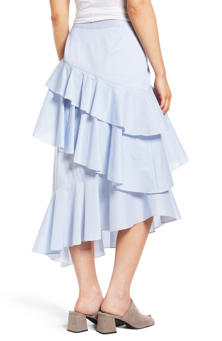 Chelsea28 Ruffle Midi Skirt, Alternate, color,