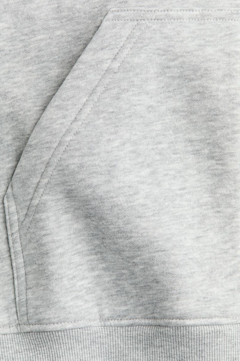 Zip-through Hoodie, Alternate, color, Light gray melange