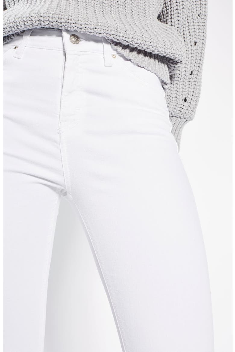 Jamie High Waist Ankle Skinny Jeans, Alternate, color, WHITE