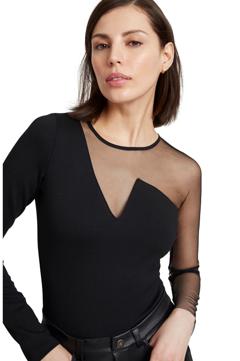 Nolita Mesh Top, Alternate, color, BLACK