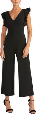 RACHEL Rachel Roy Kate Ruffle Sleeve V-Neck Jumpsuit