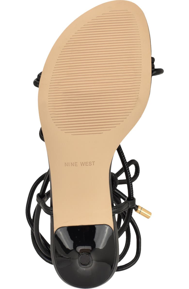 Nine West Greska Ankle Wrap Sandal, Alternate, color, Black