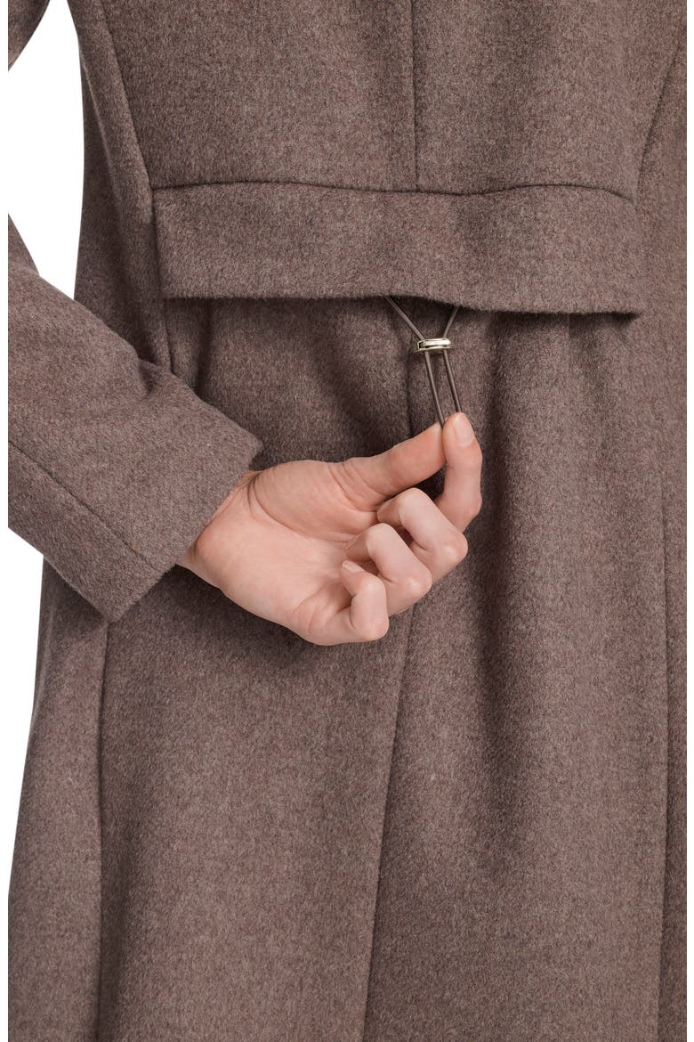 Slick Wool Blend Coat, Alternate, color, PORTABELLO