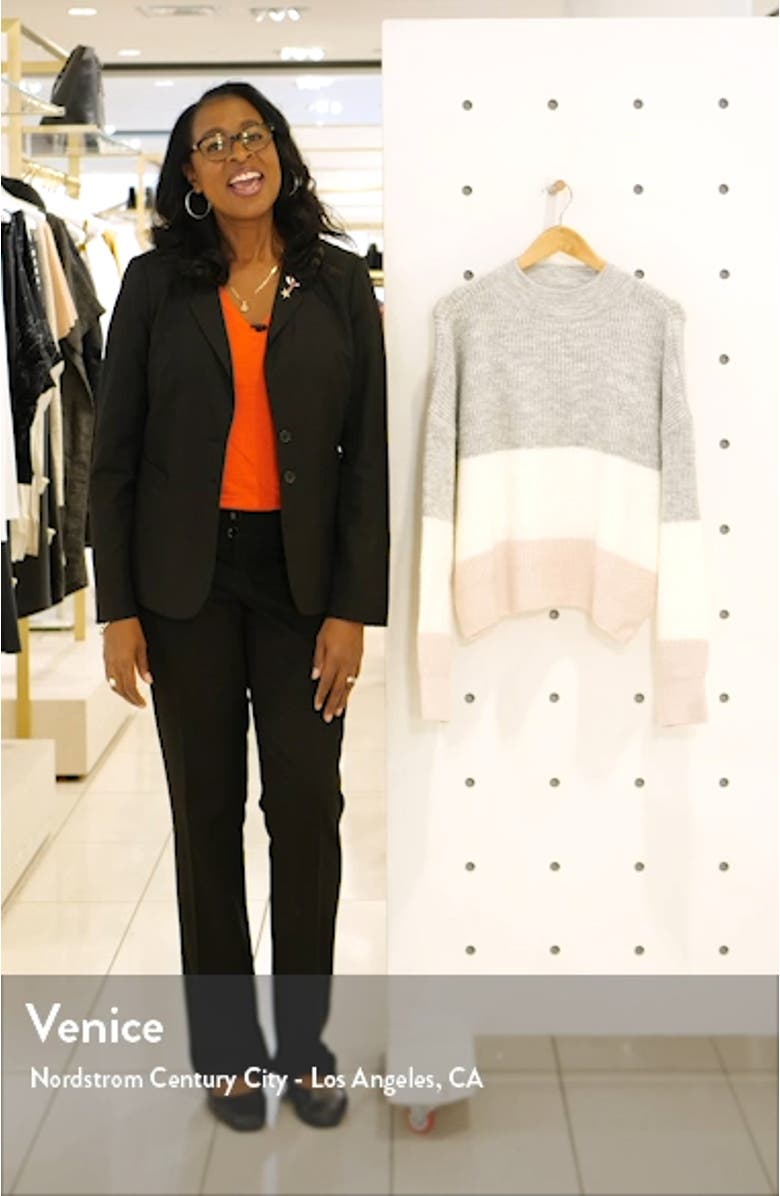 Stripe Colorblock Sweater, sales video thumbnail