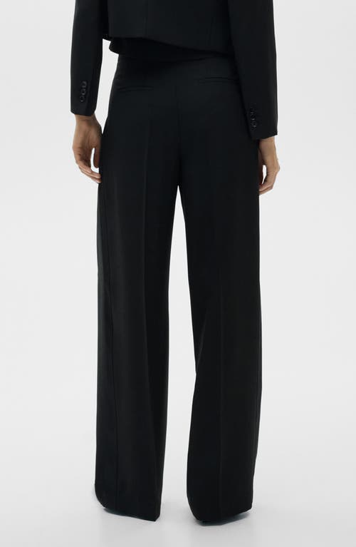 Shop Mango Straight Leg Suit Pants In Black