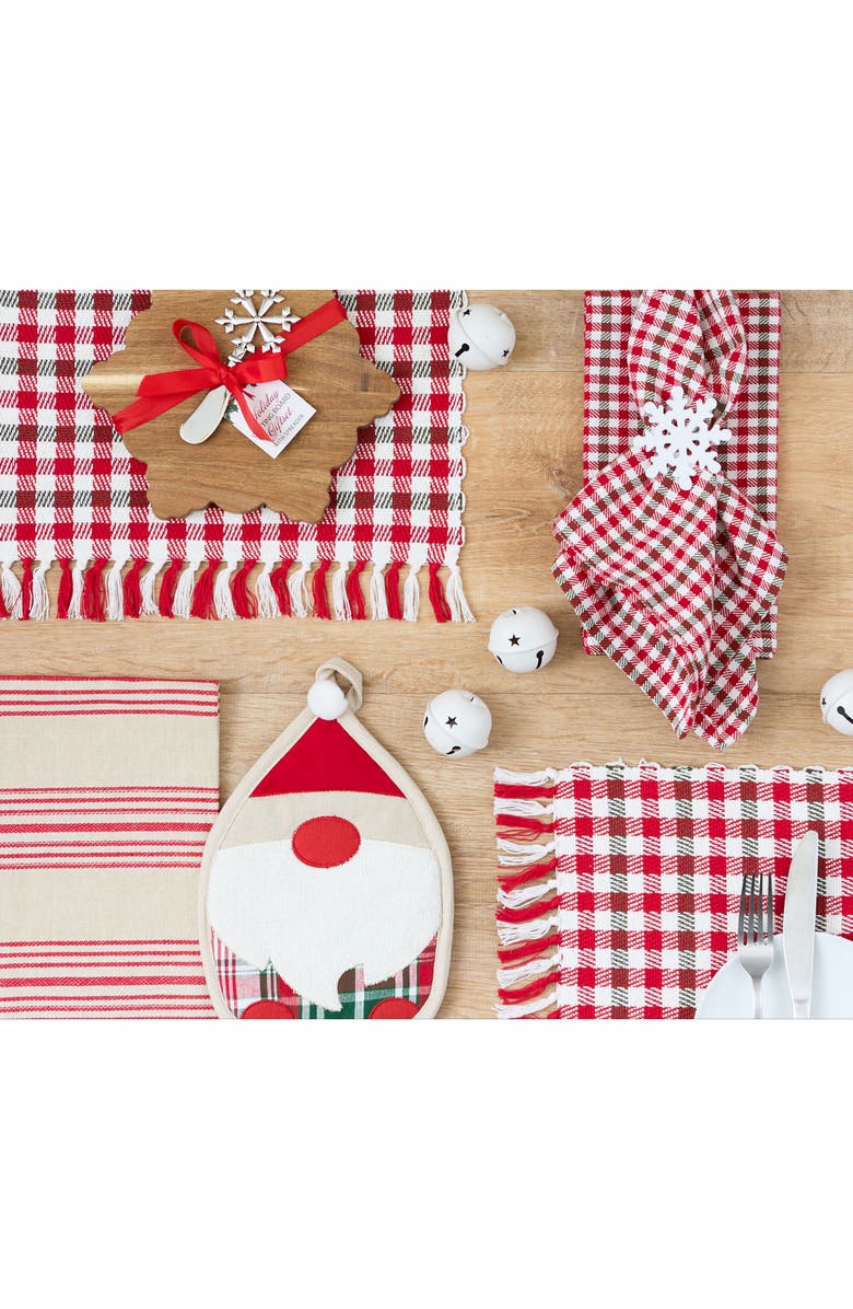 Design Imports Snowflake Set of 4 Napkin Rings, Alternate, color, White Snowflake