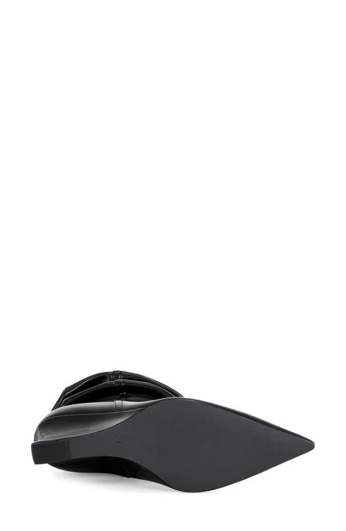 Azalea Wang Asaf Slouch Shaft Bootie In Black