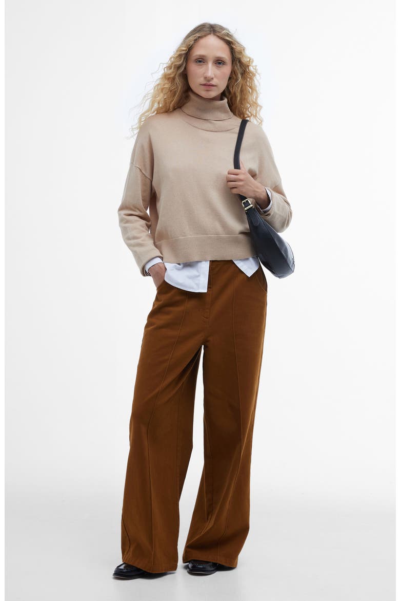 Shelby Knit Turtleneck Sweater, Alternate, color, CAMEL