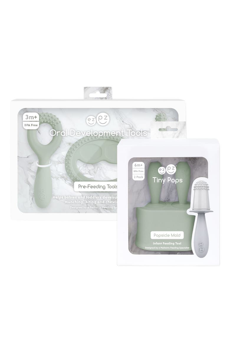 ezpz Pre-Feeding Tools & Ice Pop Mold Infant Feeding Tool, Alternate, color, Sage