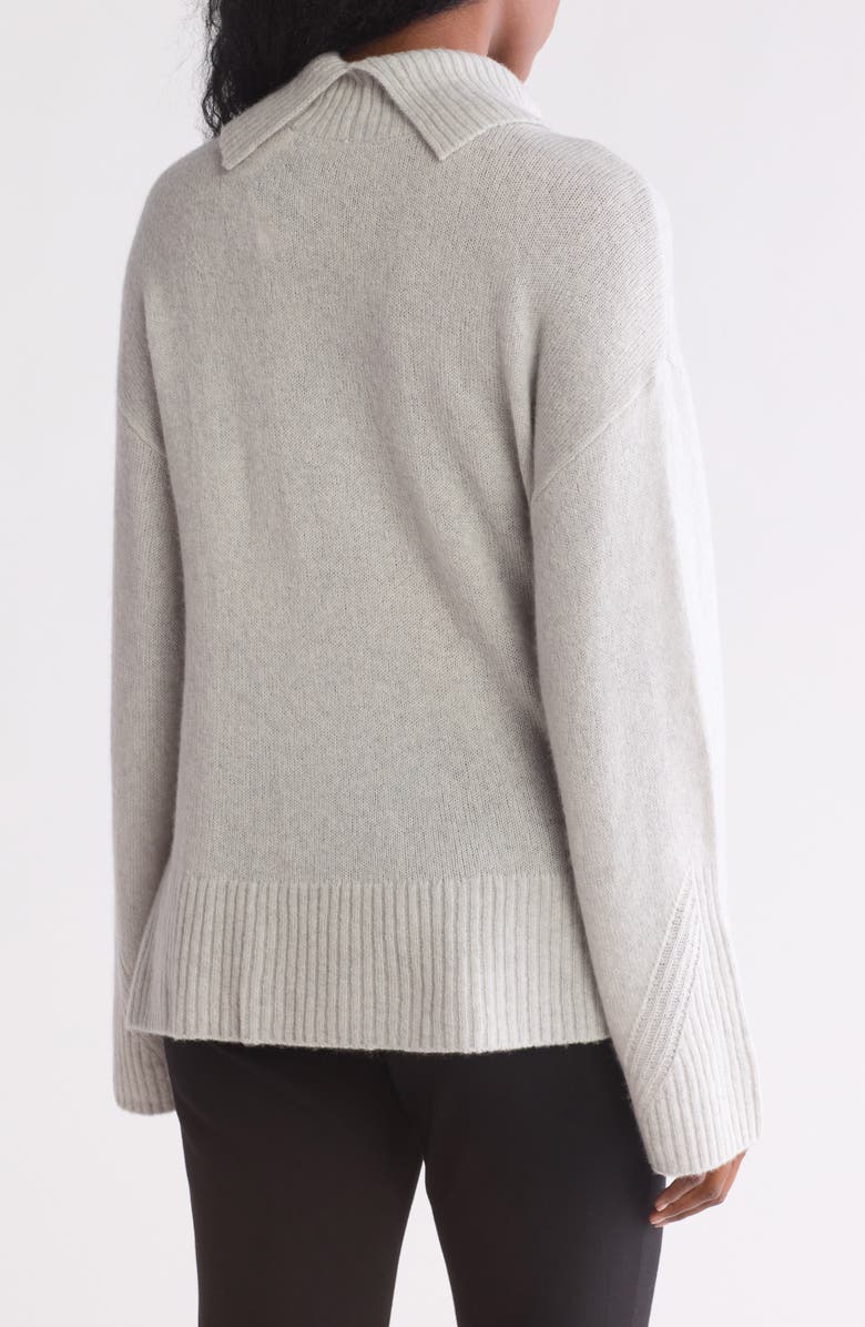 7 For All Mankind Cozy Turtleneck Step Hem Sweater, Alternate, color, 