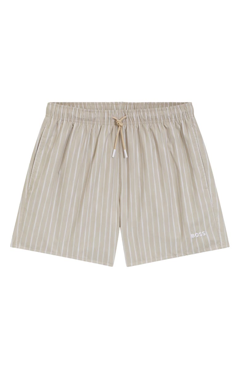 BOSS Sunfish Swim Trunks, Alternate, color, Light Beige
