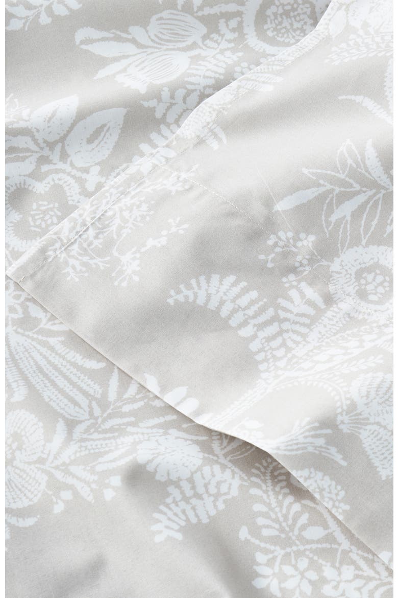 Beatrice Luxury Cotton Percale Jacquard Sheet Set Bundles, Alternate, color, Beige