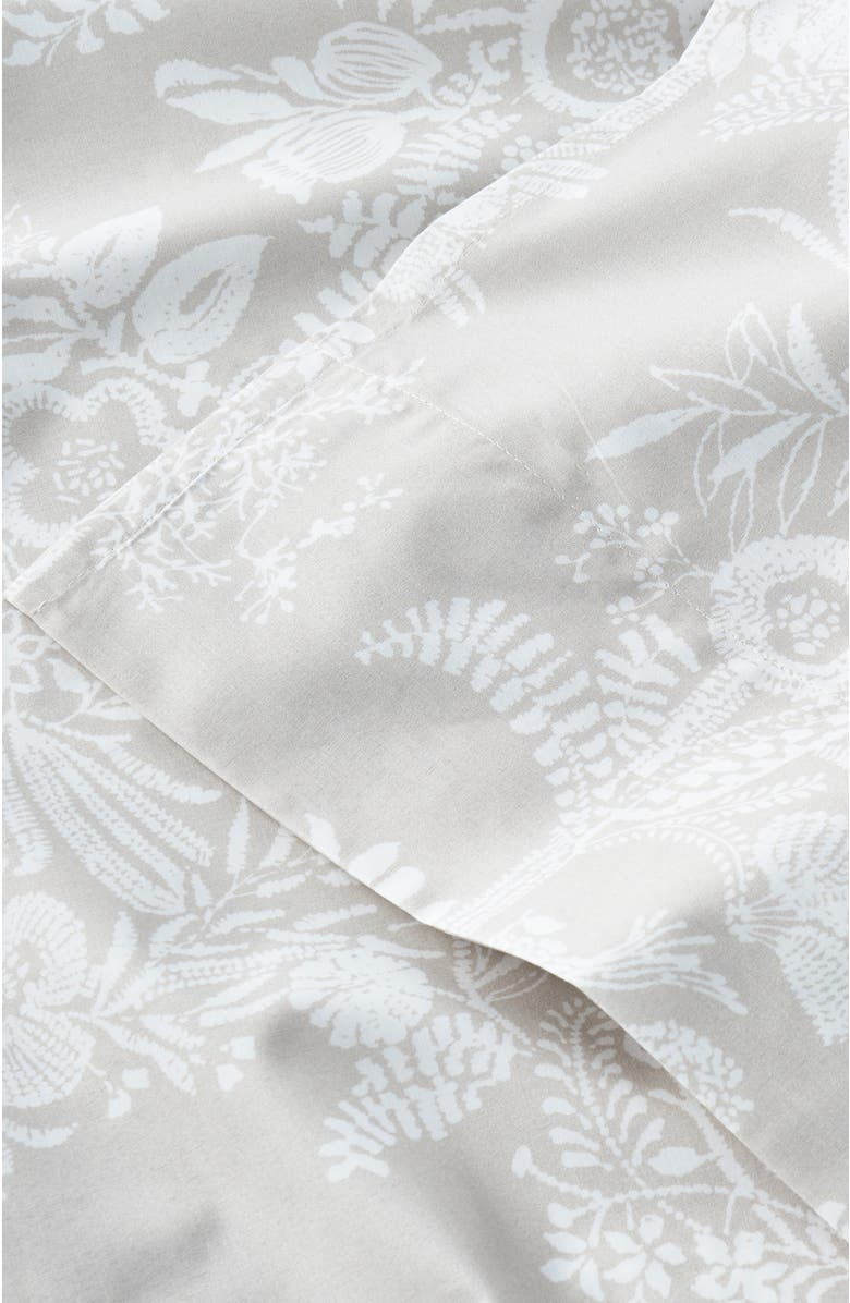 CHRISTY Beatrice Luxury Cotton Percale Jacquard Sheet Set Bundles, Alternate, color, Beige