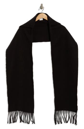 Steve Madden Hooded Scarf In Black
