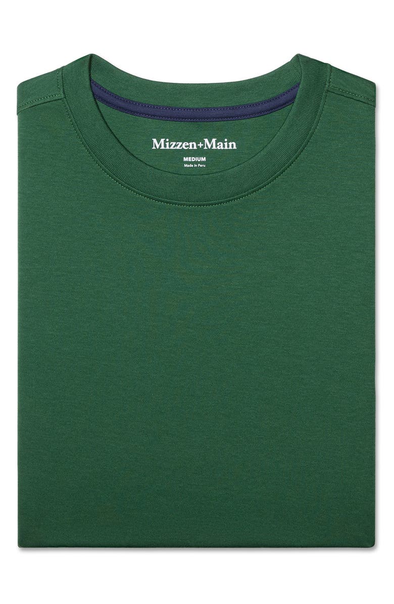 Mizzen+Main Palmer Solid Pima Cotton T-Shirt, Alternate, color, Pine